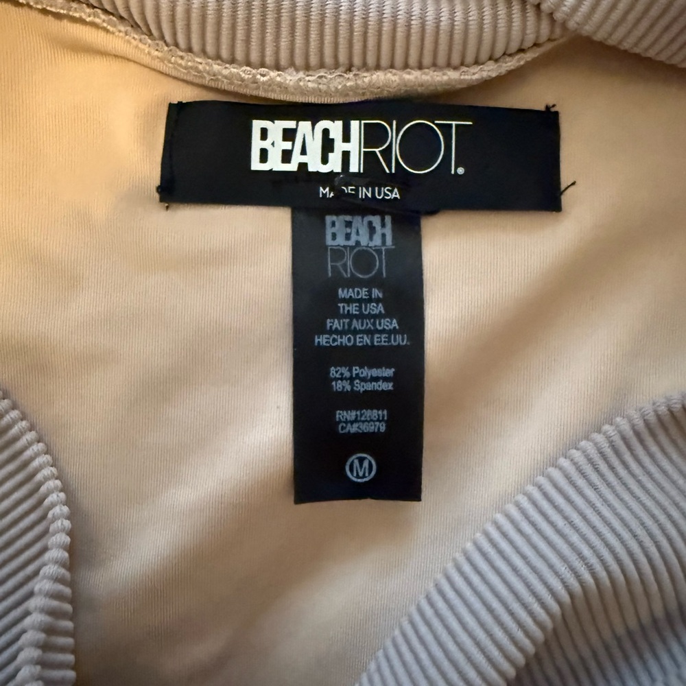 Beach Riot Ribbed Bikini Bottom - Tan - Picture 3 of 3